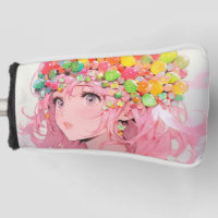 Kawaii Rainbow Pastel Candy Mushroom Anime Girl
