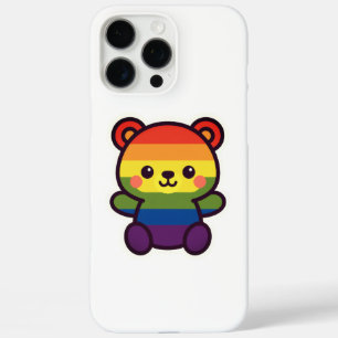 Kawaii Rainbow Teddy – A Cute LGBTQ+ Pride Plush iPhone 16 Pro Max Case
