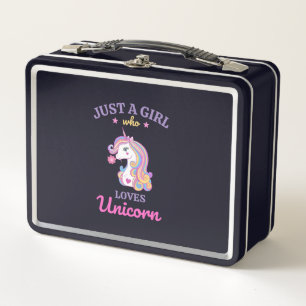 Kawaii Rainbow Unicorn Magical Colourful    Metal Lunch Box