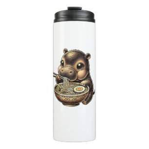 Kawaii Ramen Anime Vintage Kawaii Moo Deng Japanes Thermal Tumbler