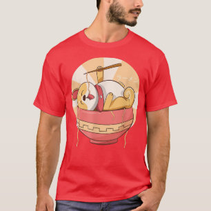 Kawaii Ramen Cute Anime Dog Corgi Japanese Noodles T-Shirt