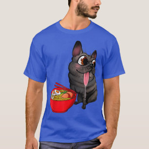 Kawaii Ramen Cute Anime Dog Pug Japanese Noodles R T-Shirt