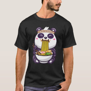 Kawaii Ramen Cute Anime Panda Otaku Japanese Noodl T-Shirt