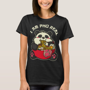 Kawaii Ramen Japanese Anime Noodles Funny Panda No T-Shirt