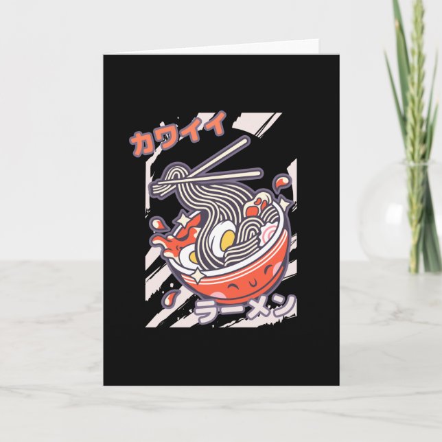 Kawaii Ramen nodels Card (Front)