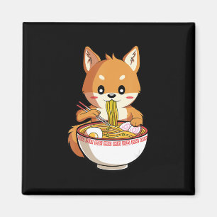Kawaii ramen shiba inu noodles lover gift magnet