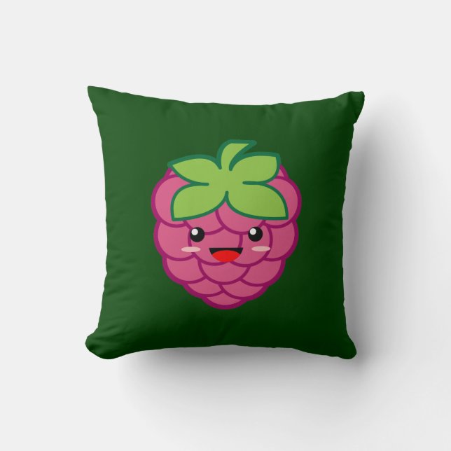 Kawaii Raspberry Cushion (Front)