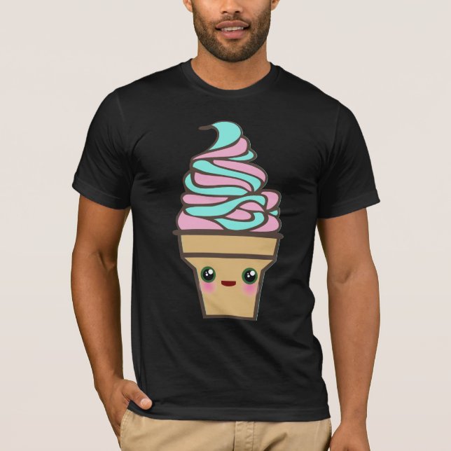 Kawaii Rave Ice Cream Cone T-Shirt (Front)