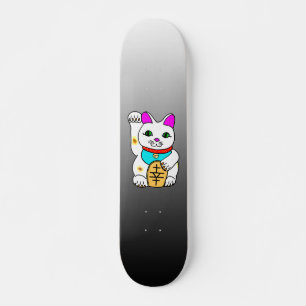Kawaii Rave Lucky Cat Maneki Neko Skateboard