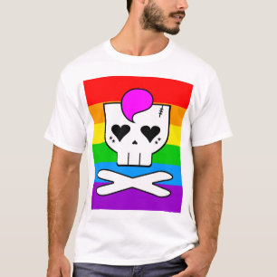 Kawaii Rave Skull Rainbow T-Shirt