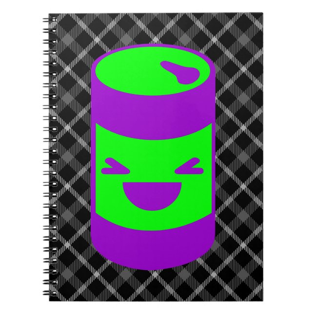 Kawaii Rave Soda Pop Can Notebook (Front)