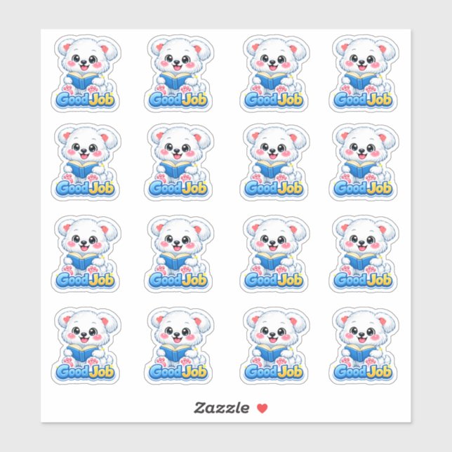 Kawaii Reading Progress Bear Good Job Teacher  (Sheet)
