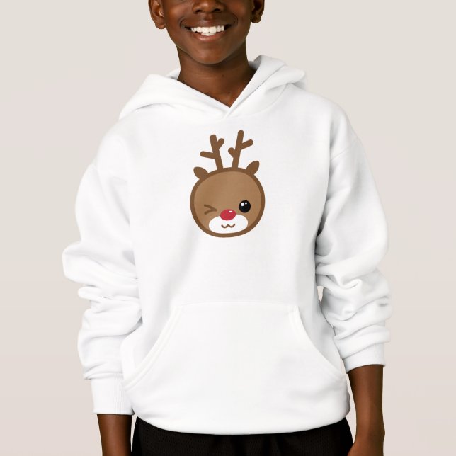 Kawaii Reindeer Kid's Shirt (Front)