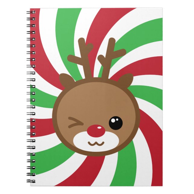 Kawaii Reindeer Notebook (Front)