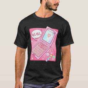 Kawaii Retro 90s Japanese Y2K Flip Phone T-Shirt
