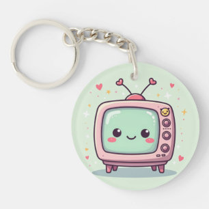 Kawaii Retro TV – Cute Key Ring