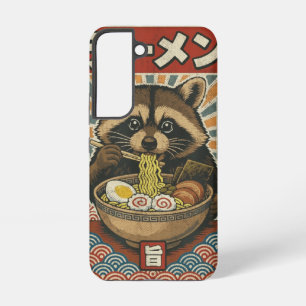 Kawaii Retro Vintage Japanese Slurping Ramen Racco Samsung Galaxy Case