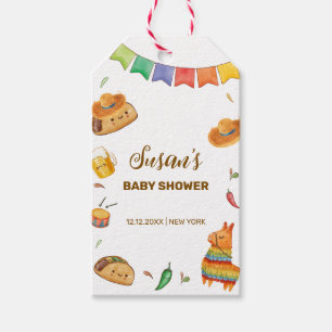 Kawaii Rustic Fiesta Taco Bout A Baby Shower  Gift Tags