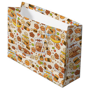 Kawaii sakura arare snack large gift bag