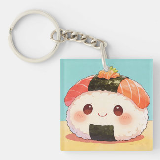 Kawaii Salmon Nigiri Keychain