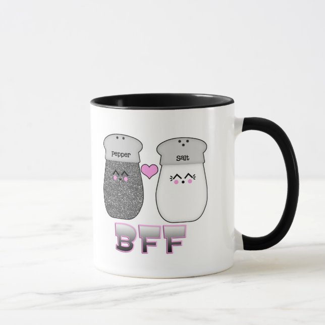 Kawaii Salt n Pepper BFF Mug (Right)