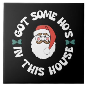 Kawaii Santa Ceramic Tile