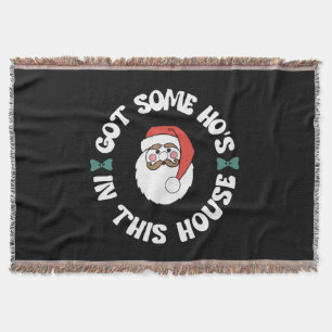 Kawaii Santa  Throw Blanket