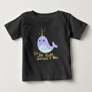 Kawaii Serious Narwhal Baby T-Shirt