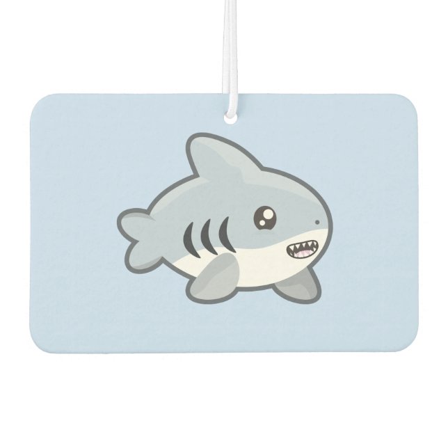 Kawaii Shark Car Air Freshener (Front)