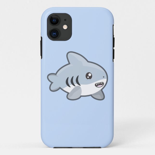 Kawaii Shark Case-Mate iPhone Case (Back)