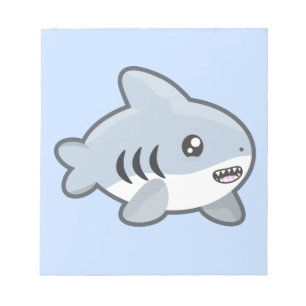Kawaii Shark Notepad