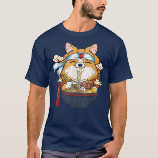 Kawaii Shiba Inu Akita Corgi Ramen Cute Noodles Do T-Shirt