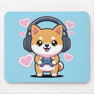 Kawaii Shiba Inu Gamer Mouse Pad