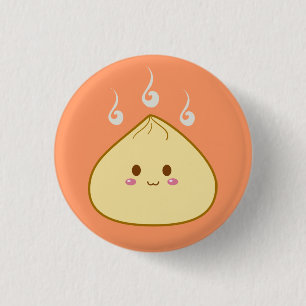 Kawaii "SioPao" Meatbun 3 Cm Round Badge