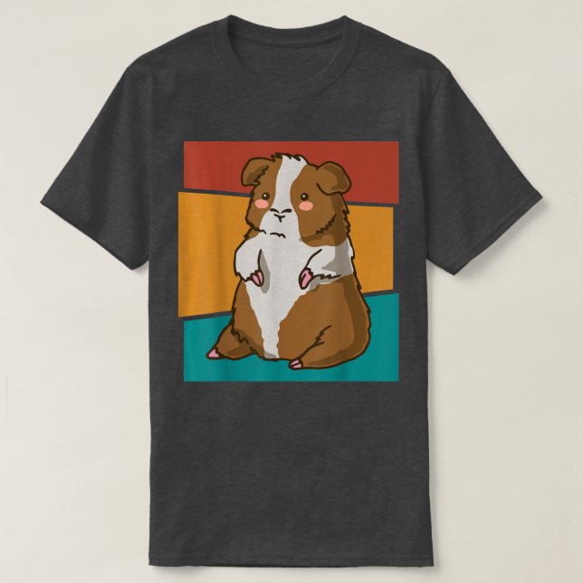 Kawaii sitting Guinea Pig  T-Shirt (Design Front)