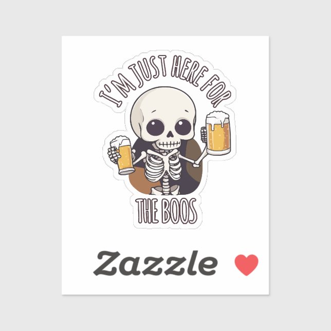 Kawaii Skeleton Halloween Oktoberfest (Sheet)