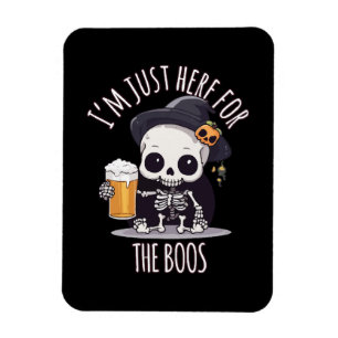 Kawaii Skeleton Halloween Oktoberfest Magnet