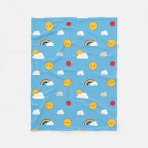 Kawaii Skies Fleece Blanket