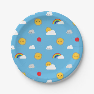 Kawaii Skies Paper Plate