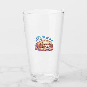 Kawaii Sleepy Sloth Napping Zzz Funny Lazy Animal  Glass