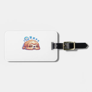 Kawaii Sleepy Sloth Napping Zzz Funny Lazy Animal Luggage Tag