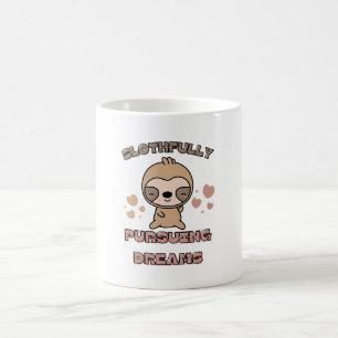 Kawaii Sloth Animal Pun Coffee Mug