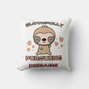 Kawaii Sloth Animal Pun Cushion
