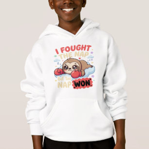 Kawaii Sloth I Fought The Nap Funny Sleeping Humor