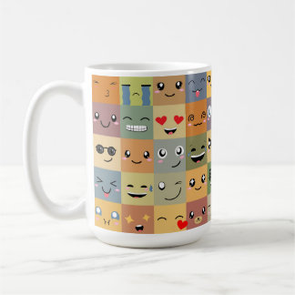 Kawaii Smilies Emoji Fun Coffee Mug