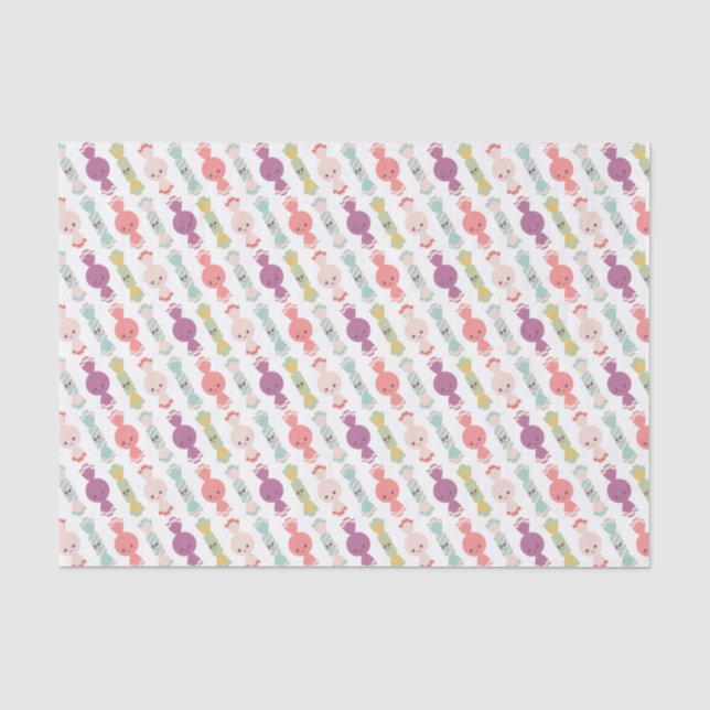 Kawaii Smiling Candy Tissue Paper (Front)