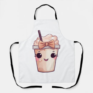Kawaii Smiling Frappe Apron
