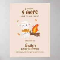 Kawaii S'more Love Campfire Baby Shower Welcome