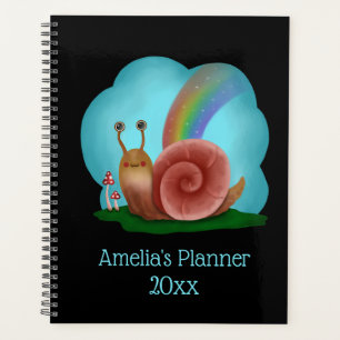 Kawaii Snail Cute Personalized Planner