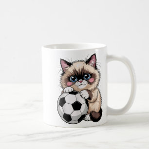 Kawaii Soccer Birman Just Girl Who Loves Cats Scor Coffee Mug